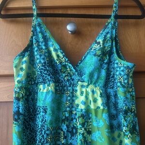 Lucky Brand Boho Patchwork Swim Dress, M/L